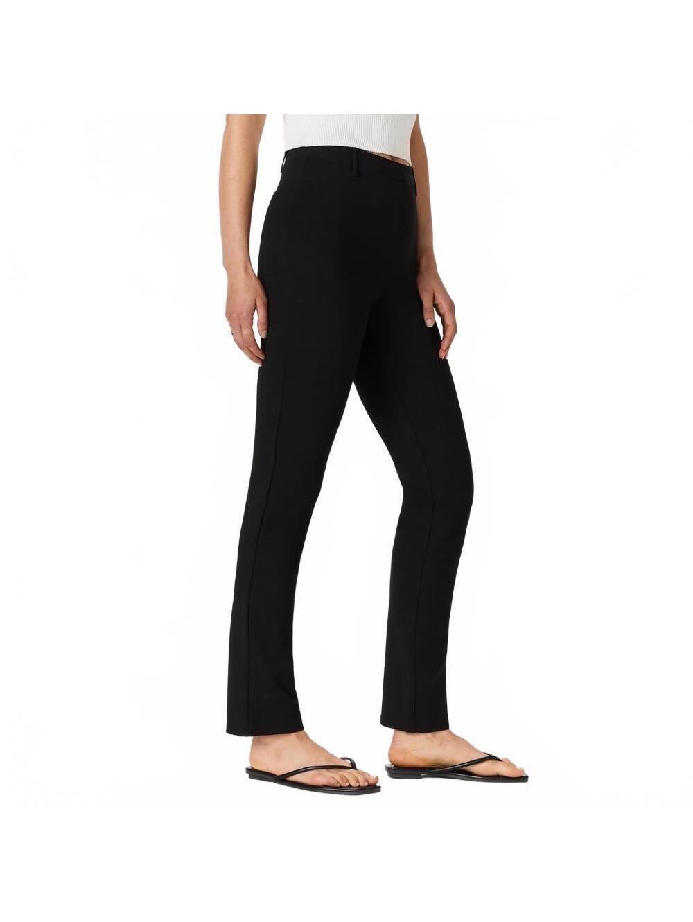 Quince Ultra-Stretch Ponte Straight Leg Pants Black Pull On Stretch Medium NWT